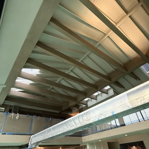 Beamed ceiling